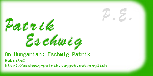 patrik eschwig business card